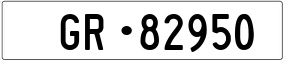 Trailer License Plate